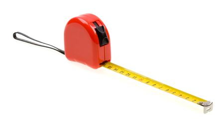 5556456 - red tape measure isolated on white background